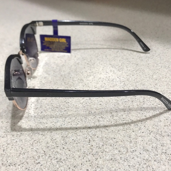 NWT MADDEN GIRL black/rose gold sunglasses - Picture 4 of 7